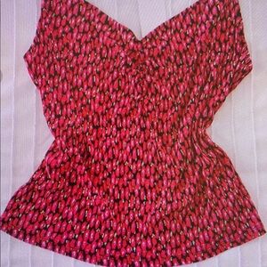 Mango Multicolored Asymmetrical Wrap Blouse